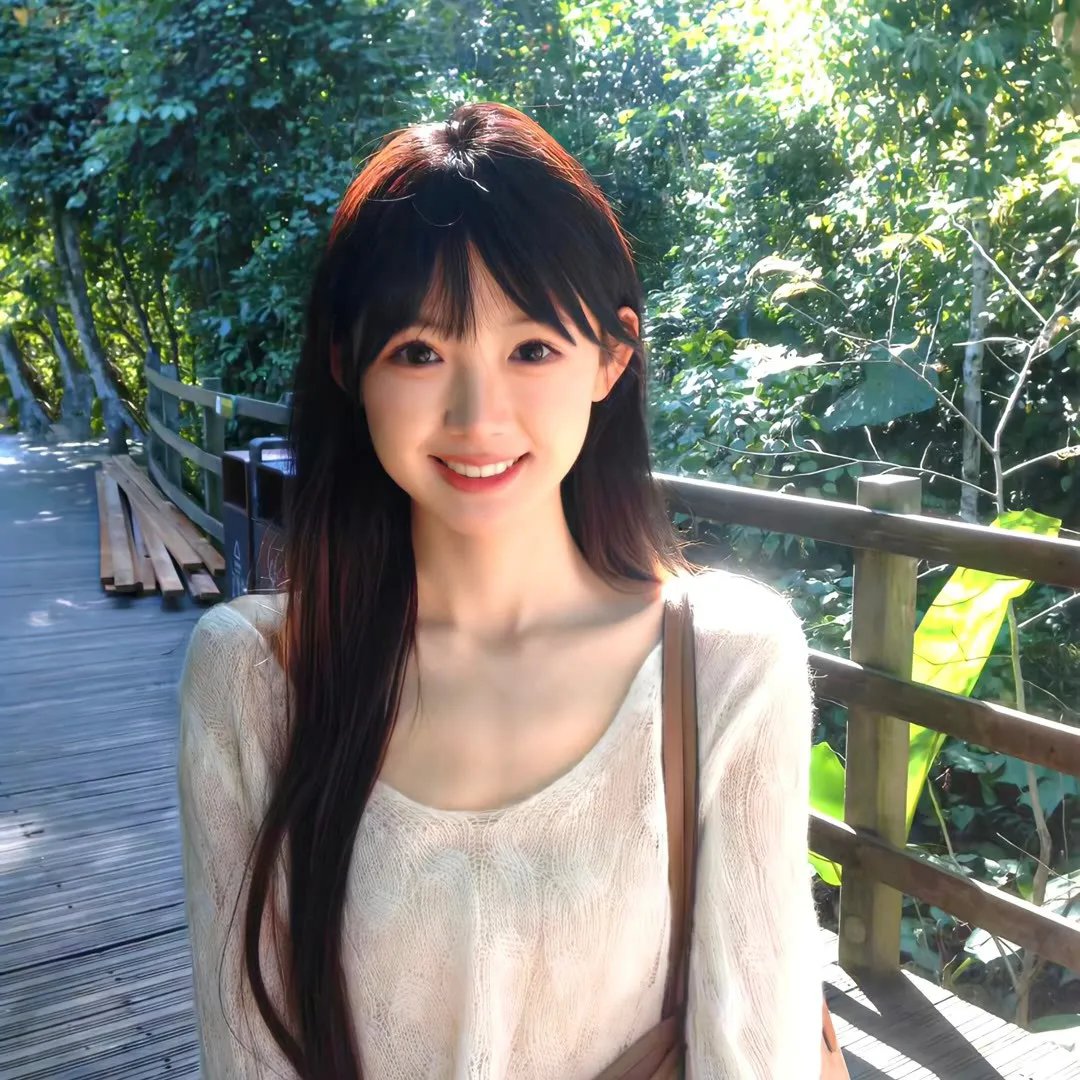 单车上的少女